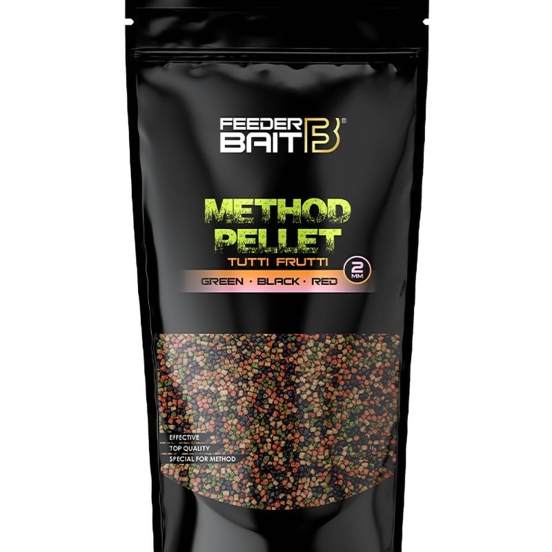 Pellet Feeder Bait Tutti Frutti -Green & Black & Red 2mm