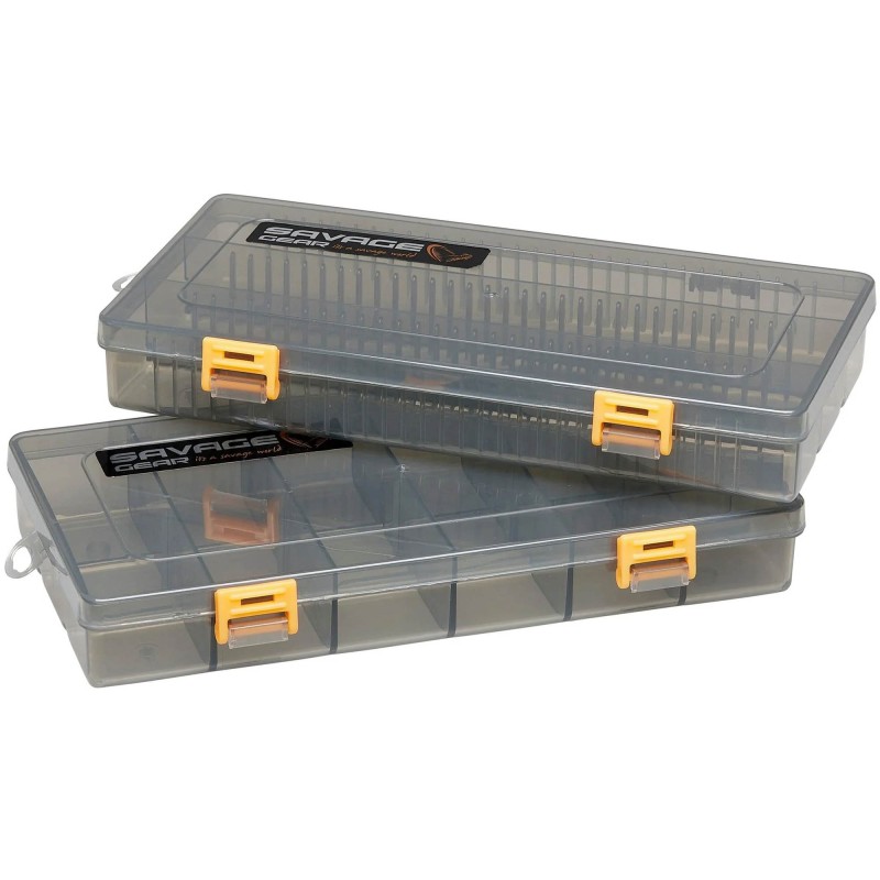 Zestaw Organizerów Savage Gear Flat Lure Box Smoke Kit 23x11x3.5cm