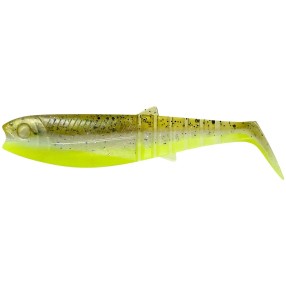 Guma Savage Gear Cannibal Shad B 10cm 9g Green Pearl Yellow