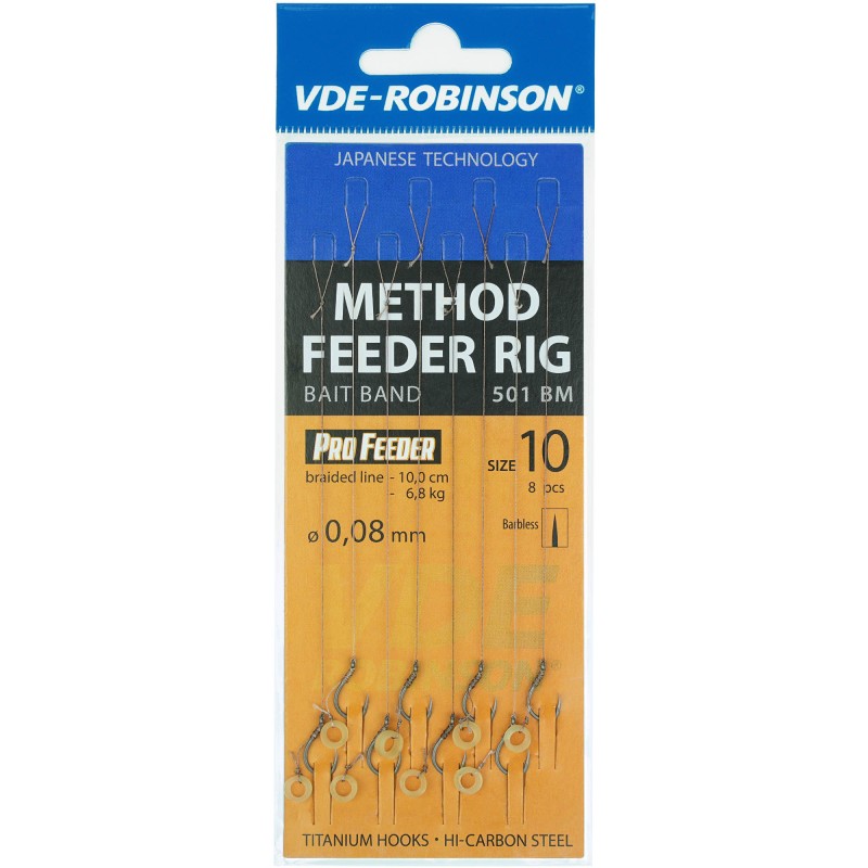 Przypony Robinson VDE-R Z Gumką MF 501BM - 6, 0,12mm/ 10cm