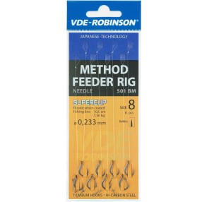 Przypony Robinson Method Feeder Needle - 6/ 0,24mm (8,47kg)/ 10cm