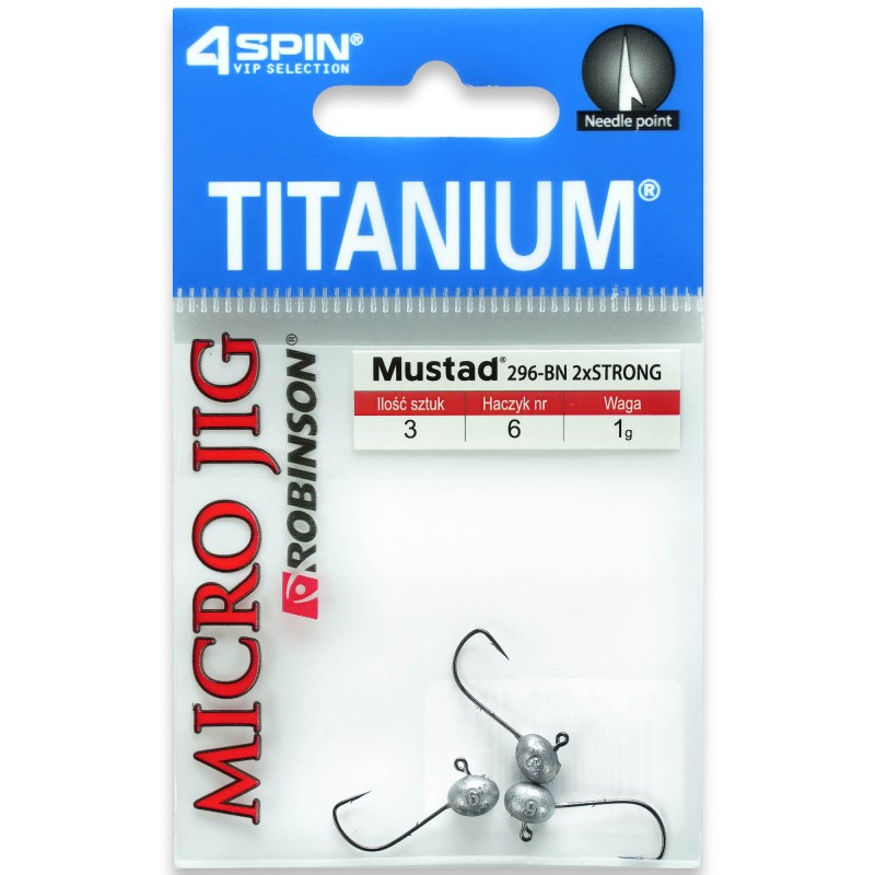 Główki Jigowe Robinson Titanium Micro 4 0,8g