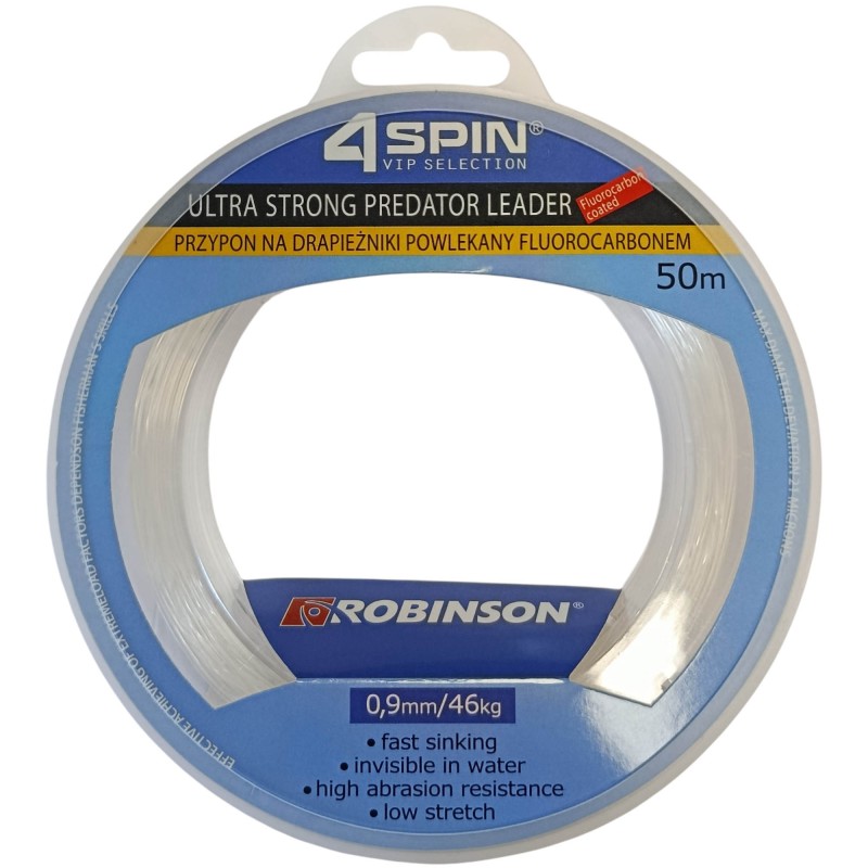 Fluorocarbon Robinson Predator Leader 4SPIN 1,0mm 50m