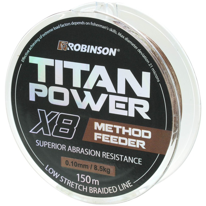Plecionka Robinson Titan Power Feeder X8 0,10mm 150m