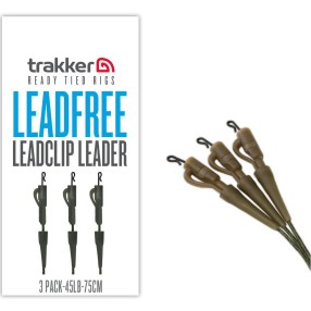 Gotowe Leadery Z Klipsem Trakker Leadfree Leadclip Leader 3 Pack 75cm