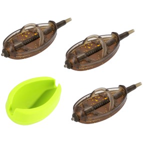 Koszyczki Mikado Method Feeder "Douglas" Q.m.f. System L Komplet - 3x30g + Foremka