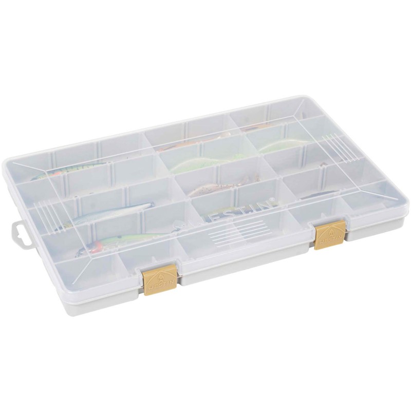 Pudełko Na Przynęty Westin W3 Tackle Box 35,5x22,5x3,5cm S7 Grey/ Clear