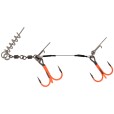 Dozbrojka Mikado Tytanowa Jaws Double Evo Titanium XL UV / 30kg / Kotwice 2/0 , 1/0 / 1szt