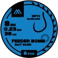 Przypony Mikado Fb Mf14 Z Gumką Hak Bez Zadziora Nr 6 / Żyłka: 0.25mm/38cm