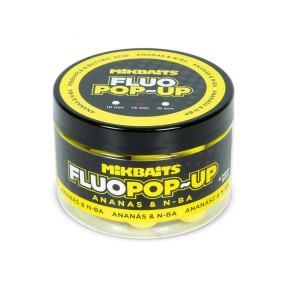 Kulki Mikbaits Pop-Up Fluo 150ml - Ananas Kwas Masłowy 14mm