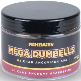 Kulki Mikbaits Gangster Mega Dumbells 500ml - G2 Krab Anchois Asafetyda 24x30mm