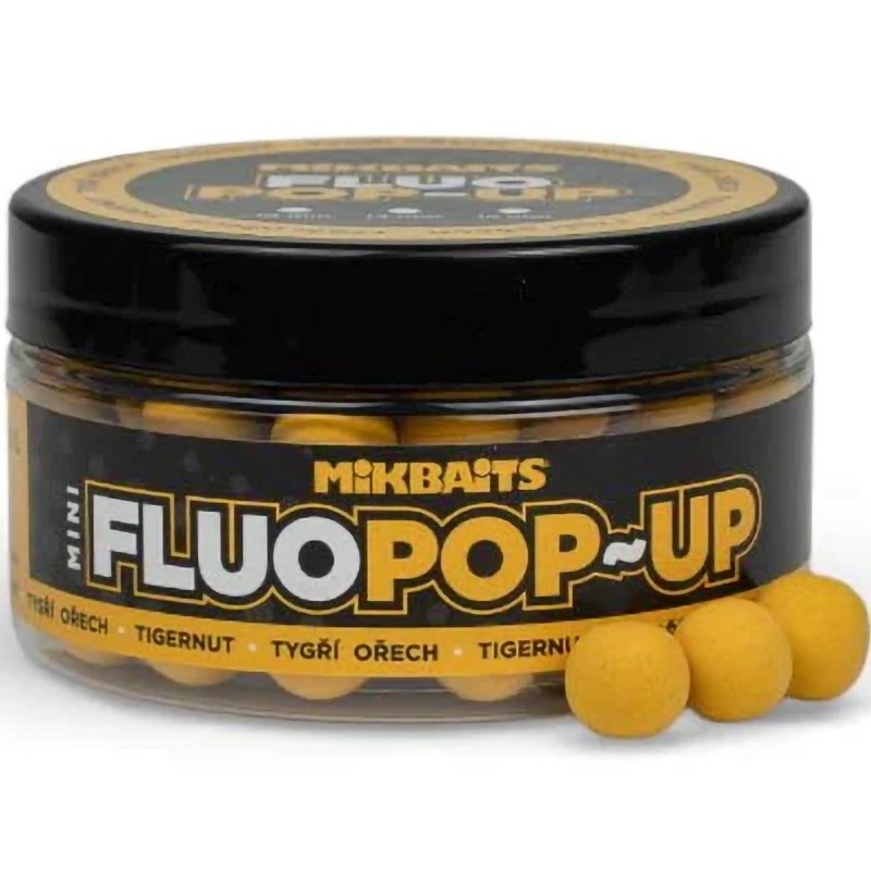 Kulki Mikbaits Mini Pop-Up Fluo 100ml - Orzech Tygrysi 10mm