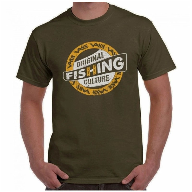 Koszulka Vass Fishing Culture Printed T-Shirt Khaki - XL