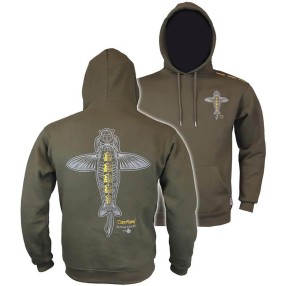 Bluza Vass VQ559 'Carp Rising' Hoodie Khaki Edition - XXL