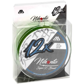 Plecionka Mikado Nihonto Super X-braid 0.14mm/10.95kg/150m Ciemny Zielony
