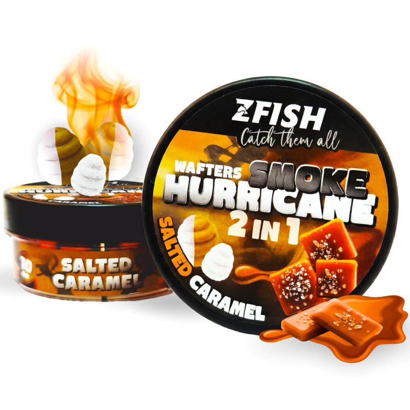 Kulki Zfish Smoke Hurricane Wafters 2in1 8/10mm Salted Carmel