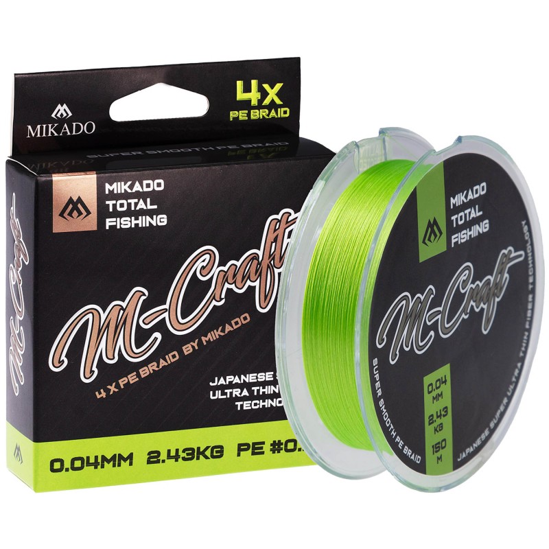 Plecionka Mikado M Craft Braid 0.06mm/3.83kg/150m Fluo