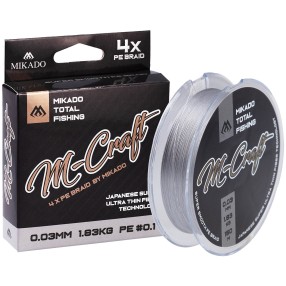 Plecionka Mikado M Craft Braid 0.04mm/2.43kg/150m Steel Gray