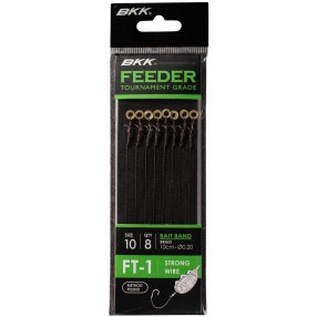 Przypony BKK Feeder Tournament FT-1 Bait Band Rigs Braid 10cm - 14