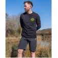Koszulka Matrix Large Fade Logo T-Shirt Black/Lime - M