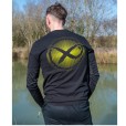 Koszulka Matrix Large Fade Logo T-Shirt Black/Lime - XXXL