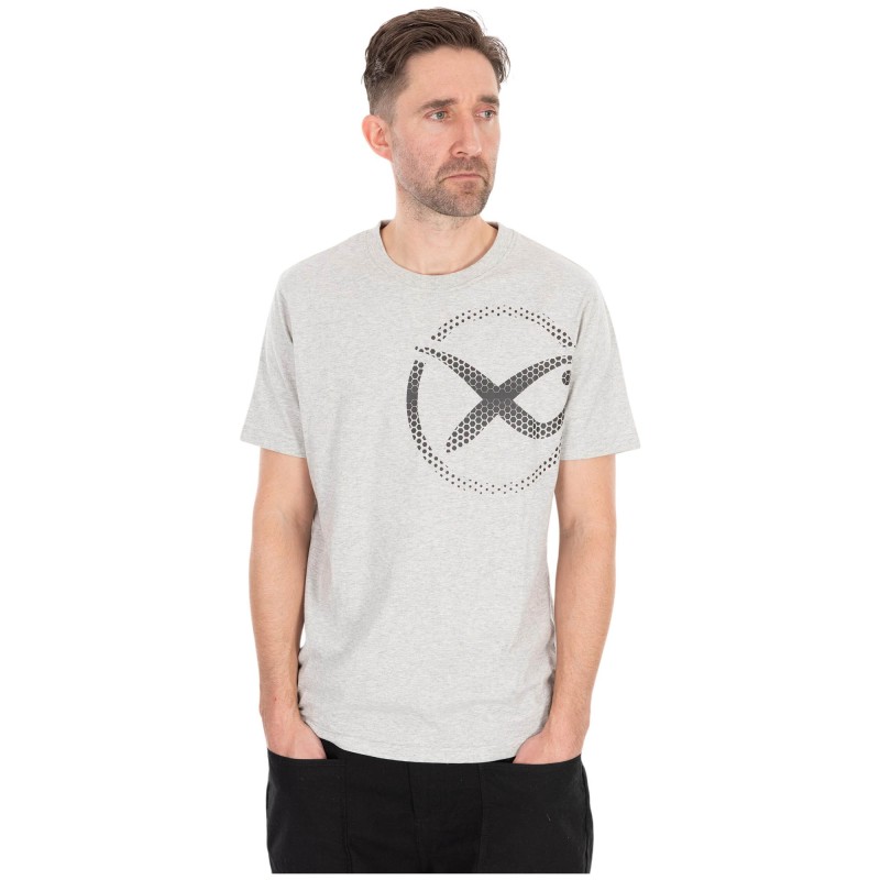 Koszulka Matrix Large Mesh Logo T-Shirt Grey - S