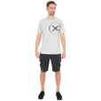 Koszulka Matrix Large Mesh Logo T-Shirt Grey - XXXL