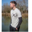 Koszulka Matrix Large Mesh Logo T-Shirt Grey - XXXL