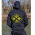 Bluza Matrix Large Fade Logo Hoody Black/Lime - L
