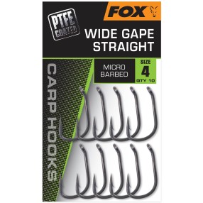 Haczyki Fox Wide Gape Straight Micro Barbed - 4
