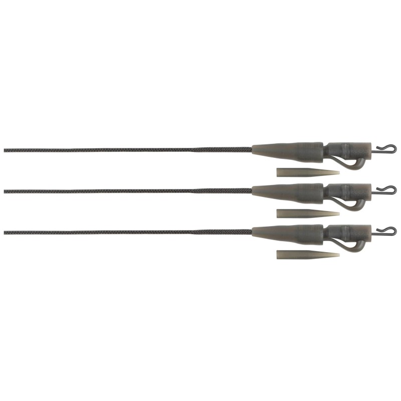 Zestaw Z Bezpiecznym Klipsem Fox Edges Naturals Leadcore Lead Clip Leaders 50lb x3