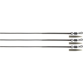 Zestaw Z Bezpiecznym Klipsem Fox Edges Naturals Leadcore Leaders 50lb x3