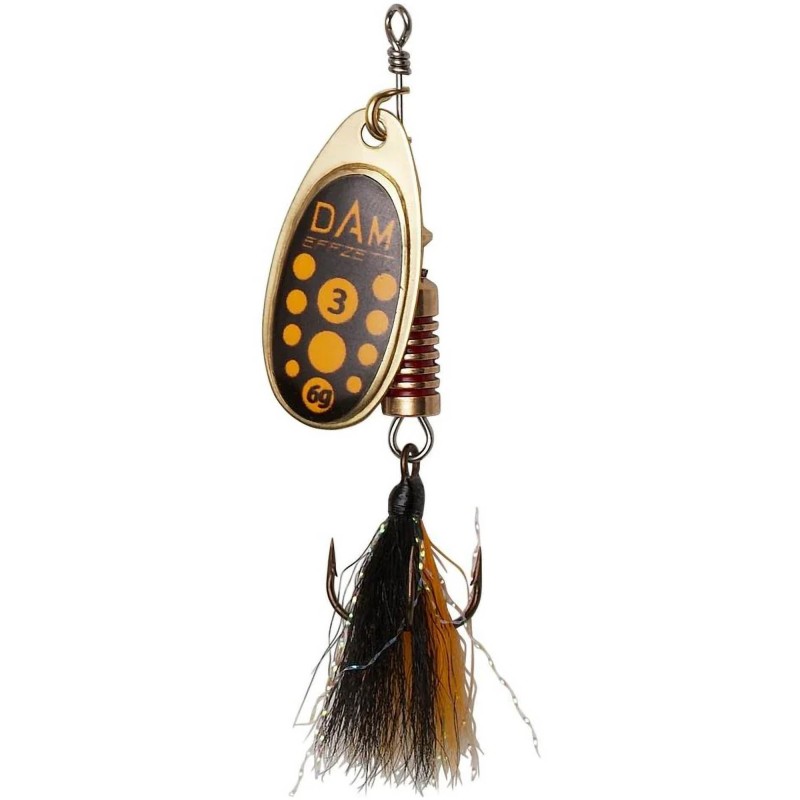 Błystka Obrotowa Dam Standard Dressed Spinner 6 20g S Blacky