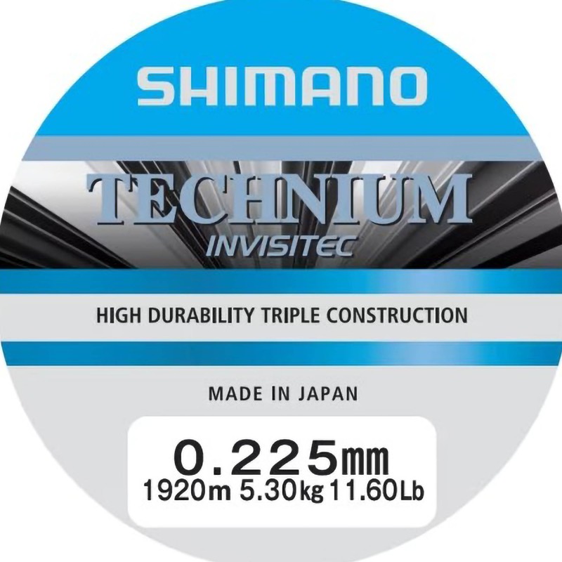 Żyłka Shimano Technium Invistec A 0,225mm 1920m 5,30kg Grey
