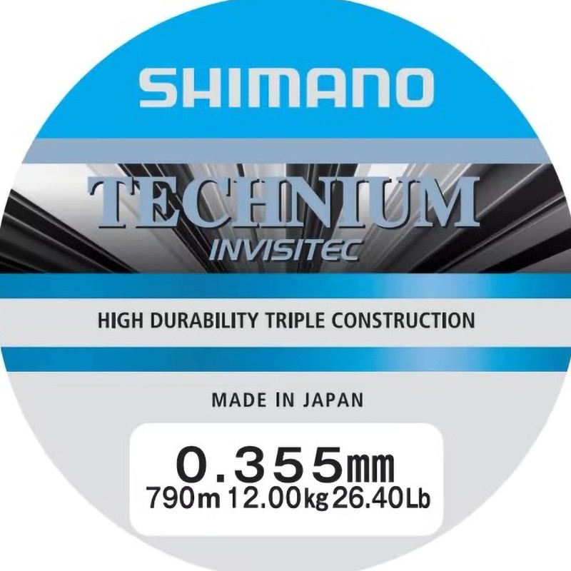 Żyłka Shimano Technium Invistec A 0,355mm 790m 12,00kg Grey