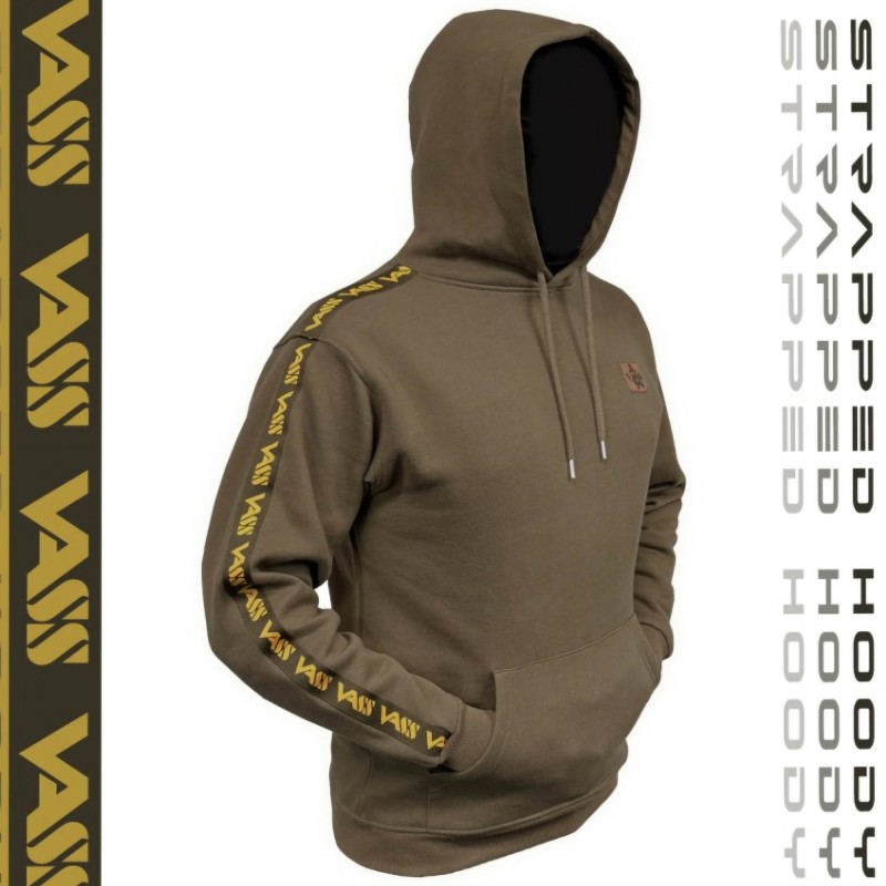 Bluza Vass VQ558 Strapped Hoody Khaki Green - XL