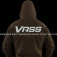 Bluza Vass VQ558 Strapped Hoody Khaki Green - XL