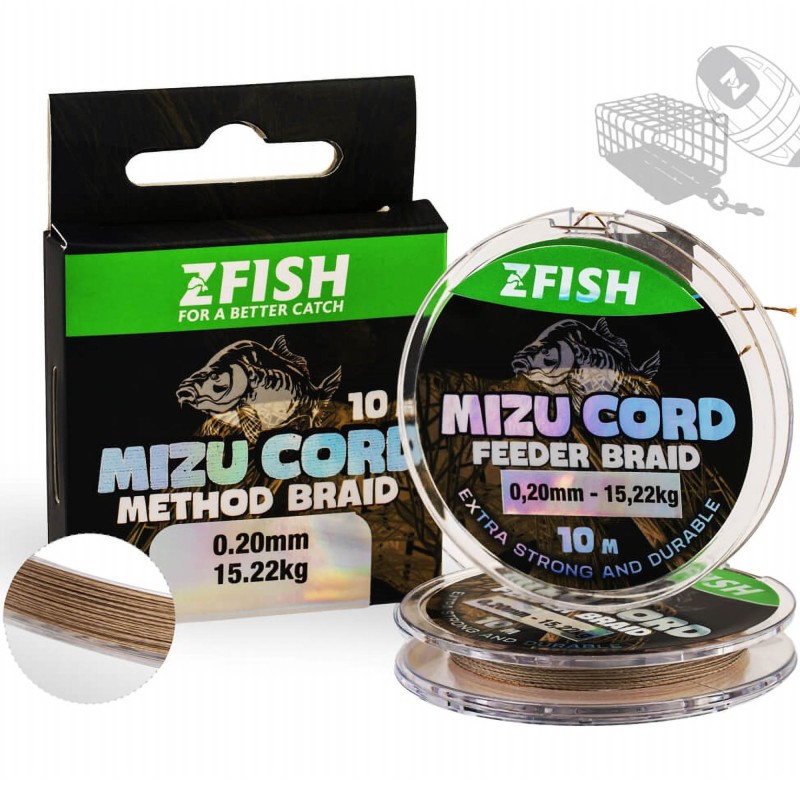 Plecionka Zfish Mizucord Method Feeder Braid 0,20mm 10m 15,22kg
