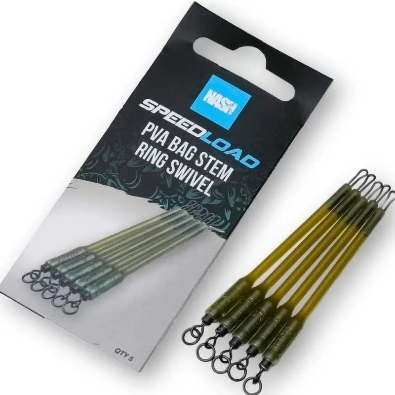 Krętliki Nash Speedload PVA Bag Stem Ring Swivel 
