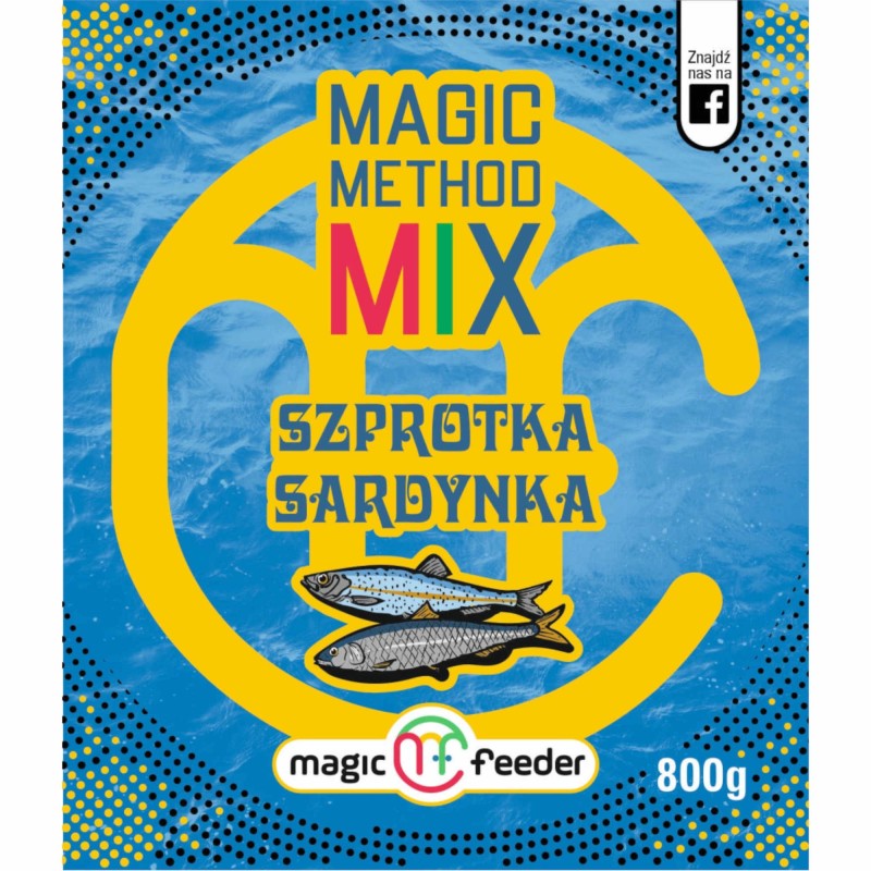 Zanęta Magic Feeder Magic Method Mix Szprotka Sardynka 800g