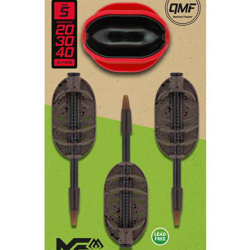 Zestaw Mikado Method Feeder Mfx Q.M.F. Podajniki S 20+30+40g + Foremka