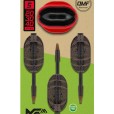 Zestaw Mikado Method Feeder Mfx Q.M.F. Podajniki S 20+30+40g + Foremka
