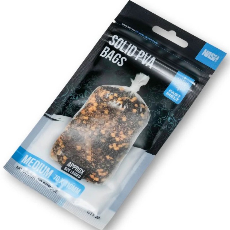 Worki PVA Nash Solid PVA Bags Medium Fast Melt