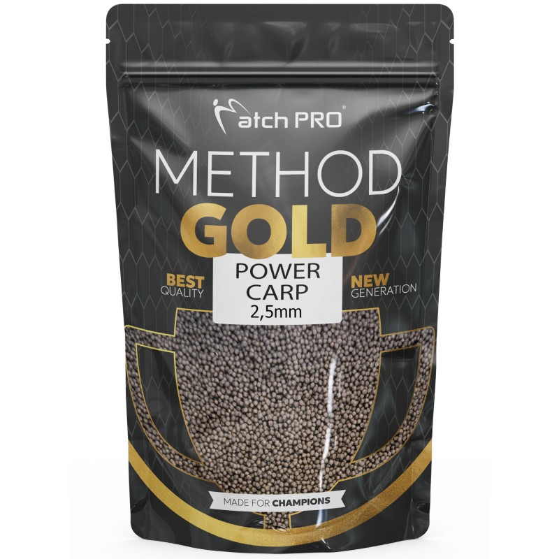 Pellet MatchPro Method Gold Power Carp 2,5mm 700g