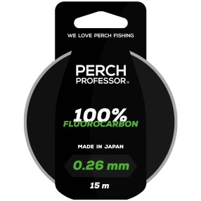Fluorocarbon Perch Professor 100% 0,26mm, 10 lb/4,5 kg - 15m