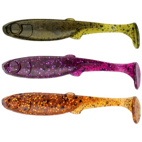 Zestaw Gum Perch Professor Fluky Shad 2,5"/6,5cm MIX - 6szt