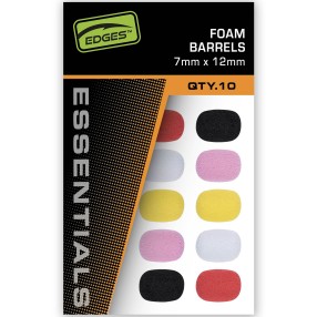 Pianki Fox Edges 7x12 mm Foam Barrels - Mixed Colour