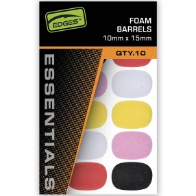 Pianki Fox Edges 10x15 mm Foam Barrels - Mixed Colour