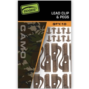 Bezpieczny Klips Fox Edges Camo Lead Clip + Pegs 