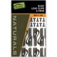 Bezpieczny Klips Fox Edges Naturals Slik Lead Clip + Pegs